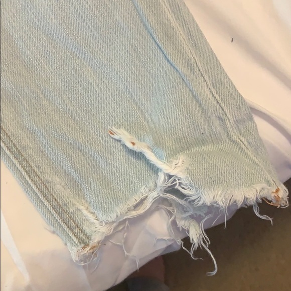 American Eagle Distressed Bleached BF Jeans - Picture 5 of 6